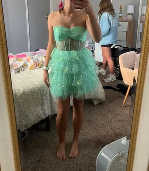 Green Lulus Dress thumbnail 3