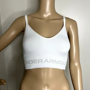 Under Armour White Criss Cross Back Sports Bra thumbnail 1