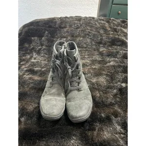 UGG Ashbury Boots Womens 8.5 Black Waterproof Leather Wool Lined Hiker Combat thumbnail 2