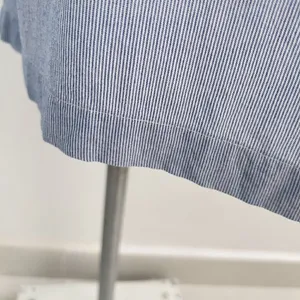 Madewell Pinstripe Dress Short Sleeves XSMALL blue white nautical coastal thumbnail 9