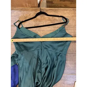 MAC DUGGAL FRG Green Satin Ruffled Asymmetrical Gown #67815 Size 12 thumbnail 7