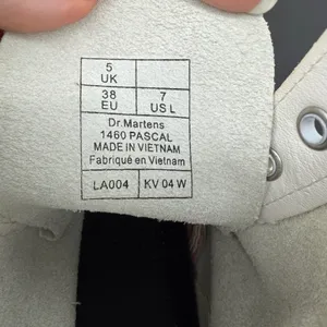 Dr. Martens 1460 Pascal Women 7 White Virginia Leather Combat Boots Whimsigoth thumbnail 7