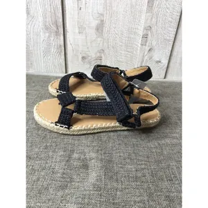 Samilor Womens Sandals Size 7 Black Straps Open Toe Boho Summer Casual Shoes thumbnail 4