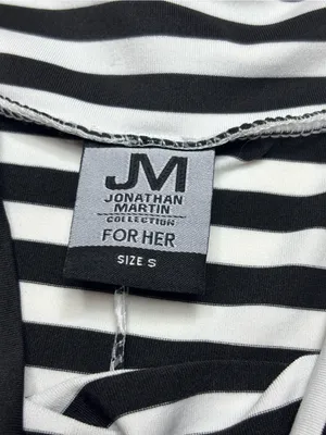 Jonathan Martin For Her Black&White Striped Maxi Skirt - Sz S -casual long skirt thumbnail 2