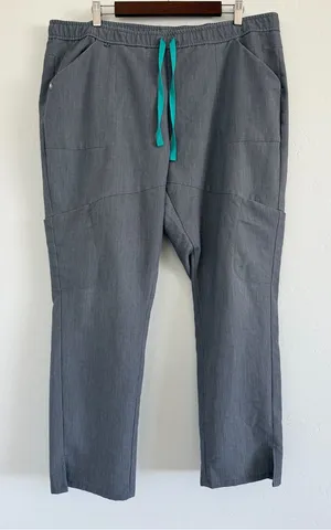 FIGS Kochi Scrub Pants XXL Gray Drawstring Medical Nursing Straight Leg thumbnail 1