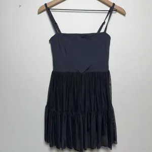 Blogilates Women Ballerina Dress Small Black Tiered Mesh Skirt Built-in Shorts thumbnail 3