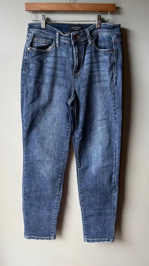 Judy Blue Los Angeles Mid Rise Blue Skinny Jeans Size 7/28 thumbnail 1