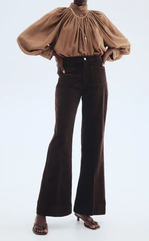 H&M Corduroy Flared Pants thumbnail 1