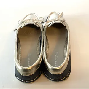 Sperry Top-Sider Montauk Navy, Silver & White Boat Shoes thumbnail 3
