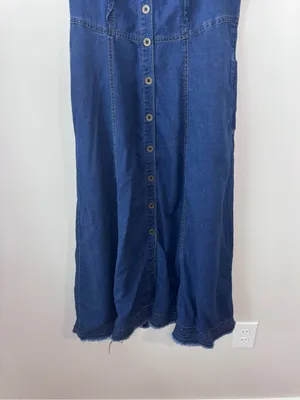 Pilcro Denim Flutter Sleeve MIDI Dress thumbnail 6