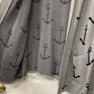 Verve Ami Gray Anchor Cardigan thumbnail 5