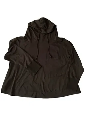Natural Life Oversized Womans Black Hoodie Soft Comfy Layer Throw-On-And Go Sz M thumbnail 3