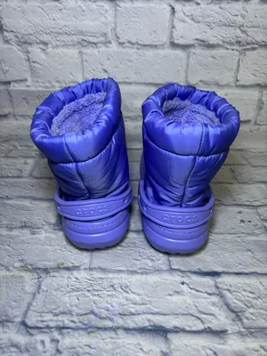Crocs Classic Lined Neo Puff Snow Boots Purple Faux Fur Insulated M5/W7 thumbnail 6
