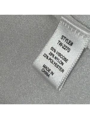 Zenana Women's L/XL White Sweater with Front Pockets thumbnail 5
