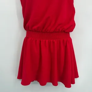 Amanda Uprichard Halter Mini Dress Sz M Quiet Luxury Paris Smocked Drop Waist thumbnail 4