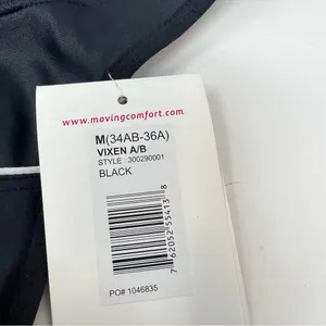 Moving Comfort Vixen Sports Bra Womens M 34AB-36A Black High Impact NWT thumbnail 5