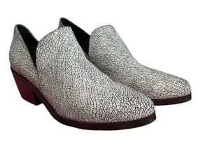 SHELLYS LONDON Women's Crackle‎ Pattern Ankle Boots White Size 8 thumbnail 1