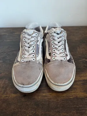 Vans Patchwork Sneakers Low Top Gray Custom Chill Chupapi Unisex M 7.5 W 9 thumbnail 3