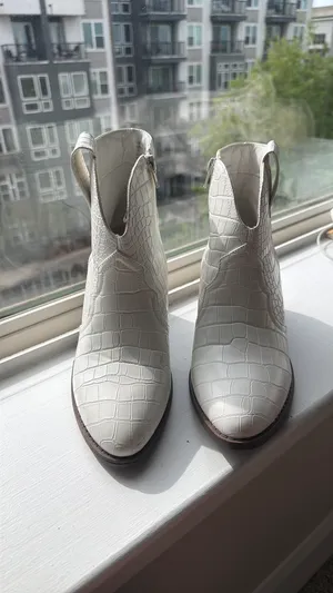 Ankle Cowboy boots White Size 9 thumbnail 2