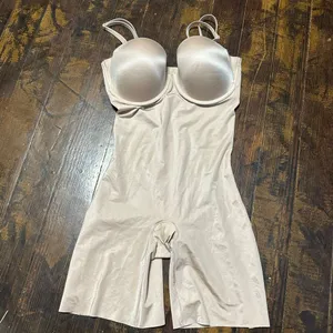 SPANX mid thigh nude L 34/36 slimming shapewear Bodysuit thumbnail 3