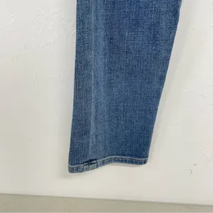 Frame Le Boy High Rise Straight Leg Jeans Womens 24 Boyfriend Medium Wash Blue thumbnail 3