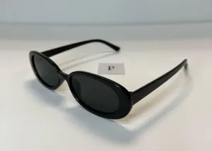 90s oval black sunglasses / retro oval sunglasses thumbnail 2