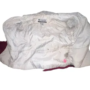 columbia sport‎ women white burgundy red winter ski jacket xl5865 large STAINS thumbnail 8