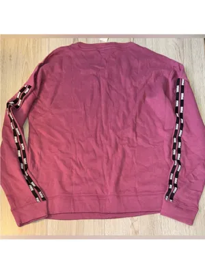 Victoria’s Secret pink black Crewneck sweatshirt crew sweater thumbnail 2