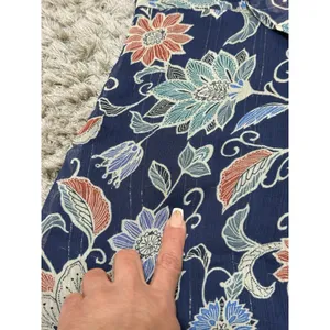 Maeve Anthropologie Womens Size 2 Blue Floral Off Shoulder Ruffle Blouse Top thumbnail 12