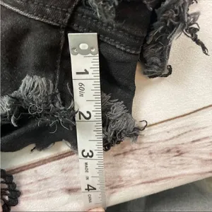 American Eagle Womens Black Super Stretch X Hi Rise Crochet Accent Short Size 4 thumbnail 8