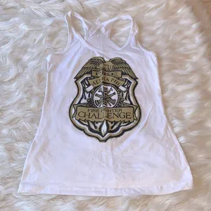 Next Level Apparel Alpha Phi and Pike Firefighter Challenge Tank Top Size Medium thumbnail 1