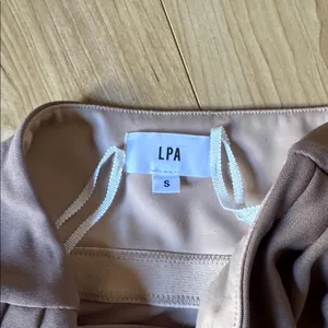 LPA Strapless Dress in Soft Brown thumbnail 2
