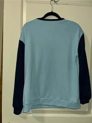 🔴Dazy Sweatshirt Light Blue and Navy Size M thumbnail 3