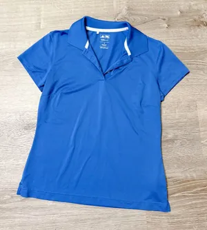 •Adidas• Blue Polo Shirt thumbnail 1