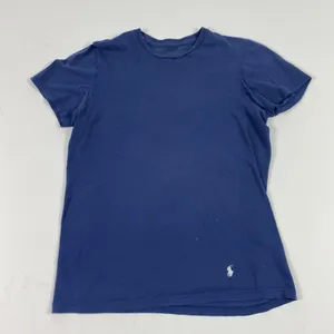 Polo Ralph Lauren Shirt Womens Small Blue Crewneck Short Sleeve Pony‎ Logo thumbnail 1