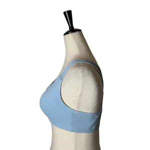 Athleta Sports Bra Women Small Blue Strappy Lattice Back Yoga Running Athleisure thumbnail 6