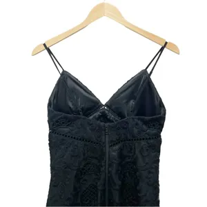 NWT Bardot Lola Lace Slip Dress Size 4 / XS Black Midi Bodycon Cocktail Party thumbnail 6