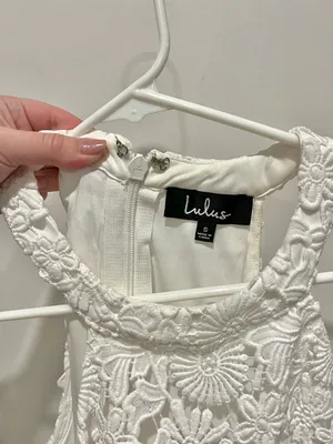 Lulu’s Love Poem Ivory Lace Mini Dress thumbnail 4