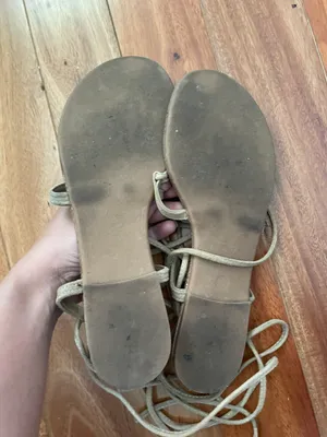 Steve Madden Lace Up Gladiator Tan Sandals thumbnail 4