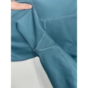 Abercrombie Fitch YPB Teal High Waist Biker Shorts Stretch Workout Gym M thumbnail 4