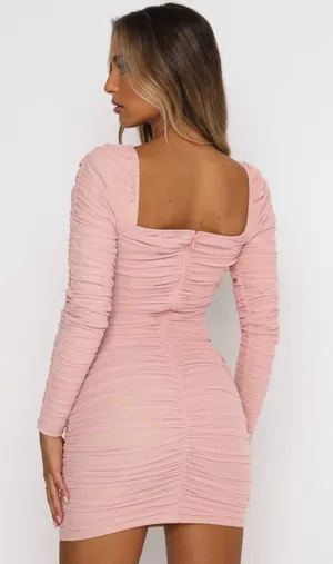 White Fox Boutique Blush Pink Dress thumbnail 4