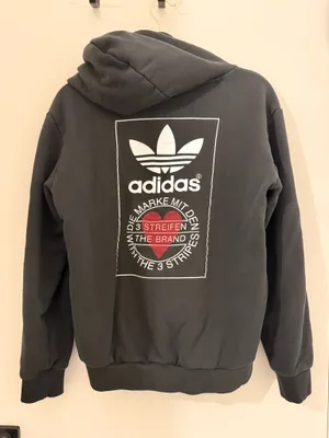 Adidas Originals Black Trefoil Graphic Pullover Hoodie thumbnail 2