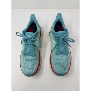 Hoka One One Womens Shoes Blue Red Clifton 8 Athletic Running Sneakers US 11 B thumbnail 2