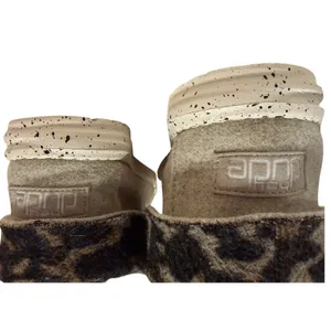 Hey Dude Britt Black Cheetah Wool Ankle‎ Boots Tan Leopard Print Womens 9 thumbnail 4
