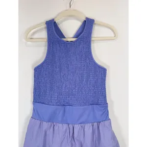 FP Movement Womens Romper Blue Breathless Sleeveless Smocked Shortsie Large thumbnail 4