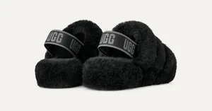 UGG FLUFF YEAH leopard print slippers thumbnail 2