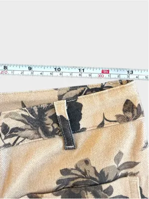 Entro Dusty Bloom Floral Wide Leg Pants Size S thumbnail 7