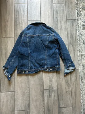 Old Navy Dark Blue Denim Jean Jacket thumbnail 4