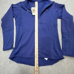 Patagonia R1 Pullover Women Medium Solstice Purple Trek Factory Racing Cycling thumbnail 12