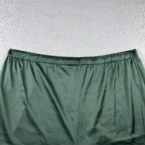 Old Navy Satin Pajama Shorts Womens XXL Green Minimalist Drawstring Sleepwear thumbnail 9